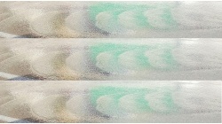 Waves on a flowing shallow stream. Волны на стекающем мелком потоке.