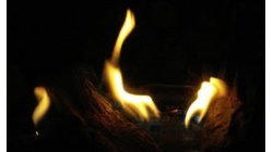 Contemplation at fireplace. Размышления над огнем камина.